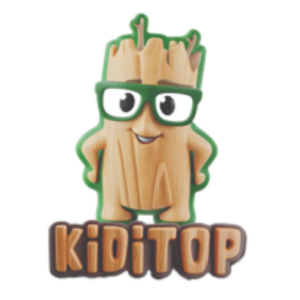 Logo de l'entreprise cliente Kiditop réalisé par Cracker's Tech